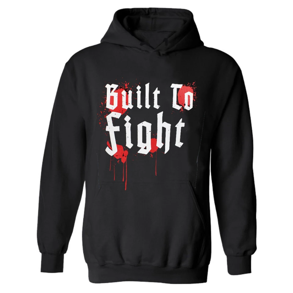 

Built To Fight Men Hoodie WWE Fitness Movement Sports Size XS-4XL
