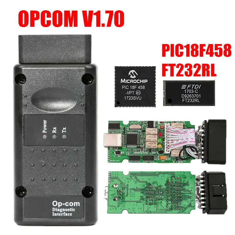 Новинка, Микропрограмма OP COM для Opel, opcom программное обеспечение 120309A OP-COM OBDII диагностический инструмент для Opel PIC18F458 чип может быть флэш-обновлением