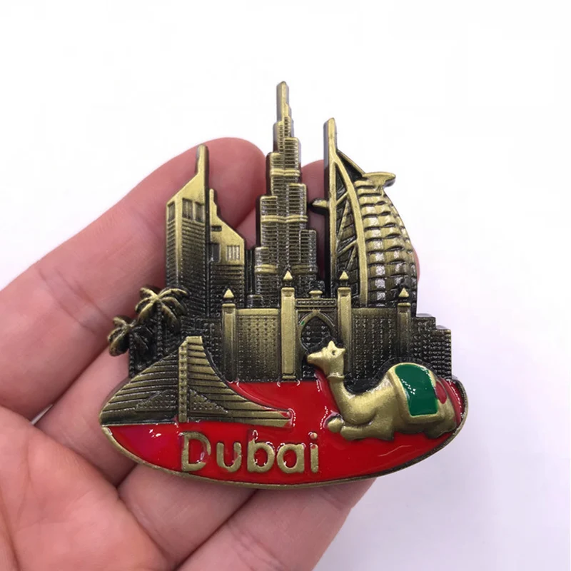 Металлическая магнитная наклейка на холодильник креативная ручная буква burj al Arab