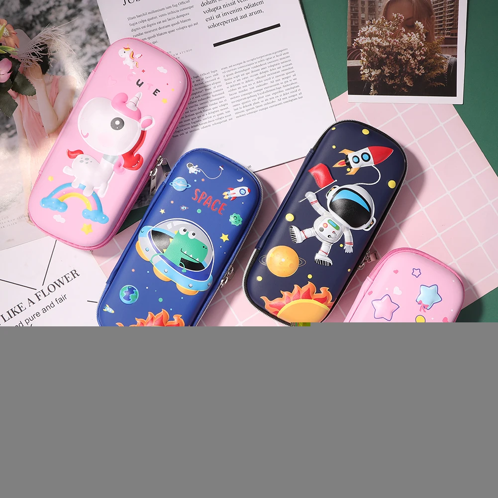 

3D Pencil Case EVA Storage Box Boys Pen Stationery Box Girls Cute Pencil Bag water proof Anti-dirty Pencil Case