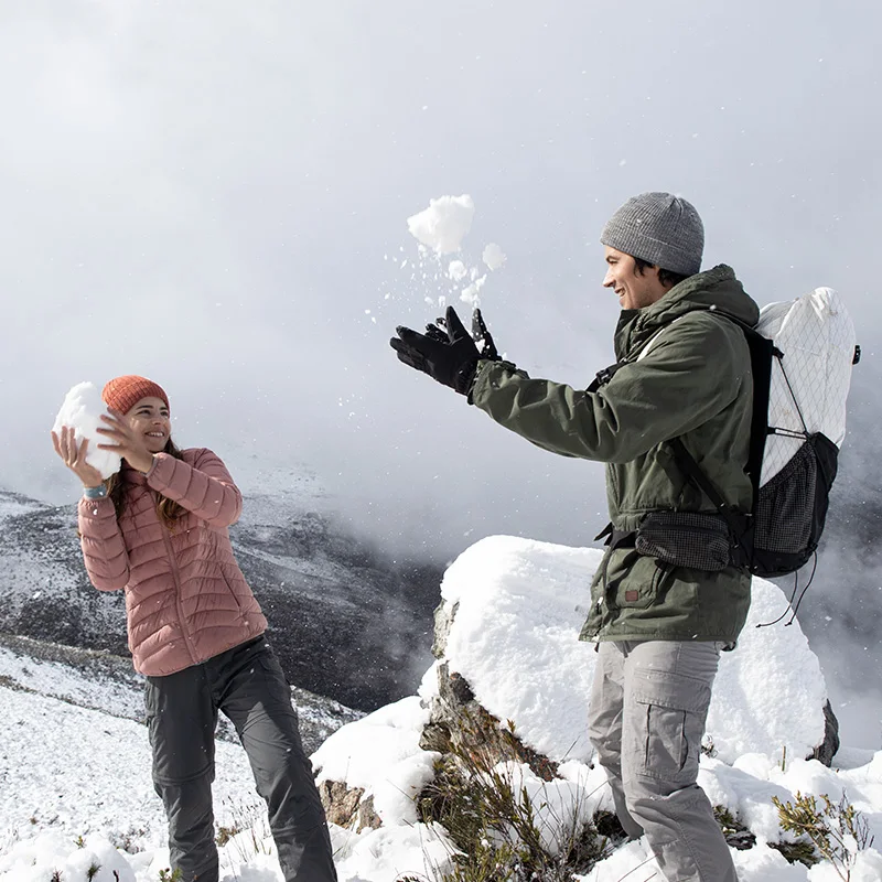 Шерстяная вязаная шапка Naturehike NH21FS553 со складками теплая утепленная для улицы