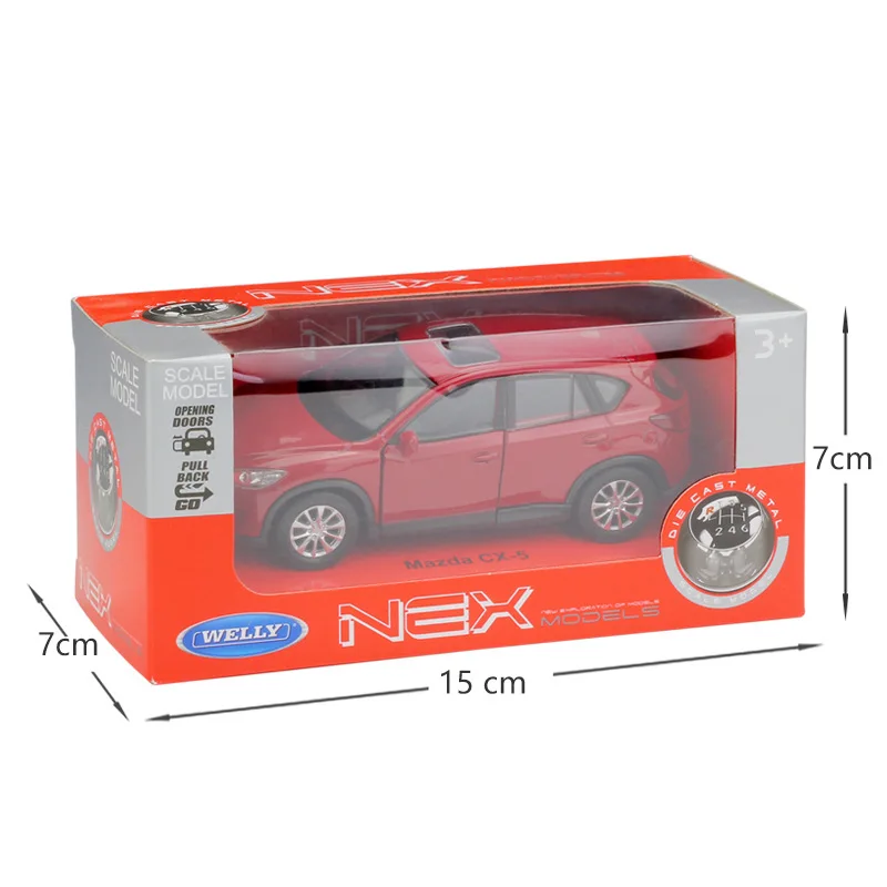 Литая под давлением в масштабе 1:36 классическая модель автомобиля WELLY Mazda CX 5 SUV