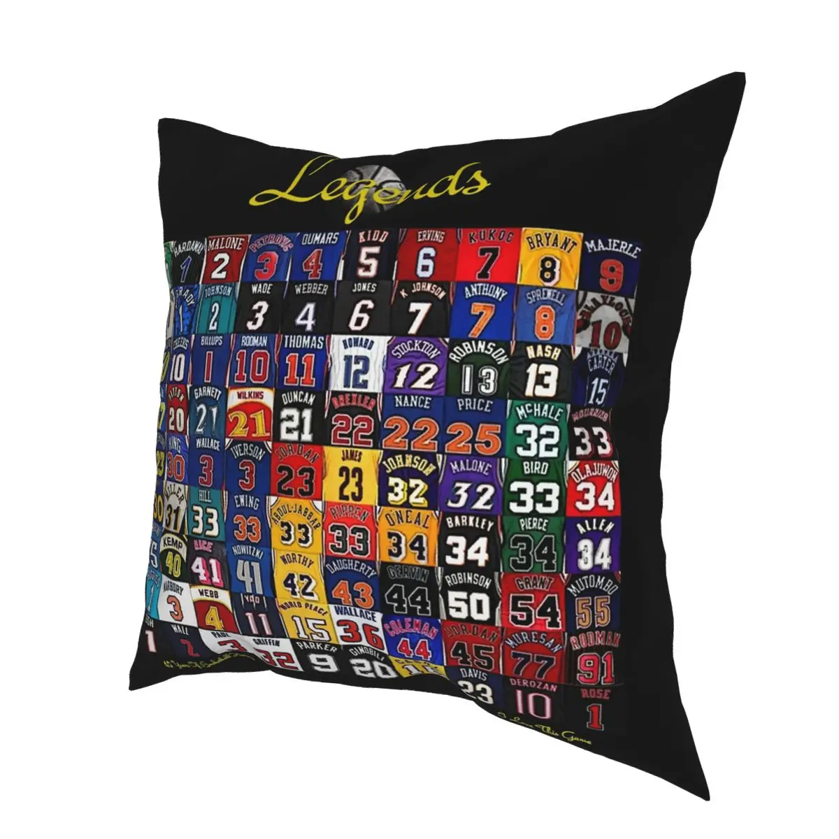 Basketball Legends Pillowcase Polyester Pattern Decorative Pillow Case for Sofa Cushion Cover Wholesale 45*45cm | Дом и сад