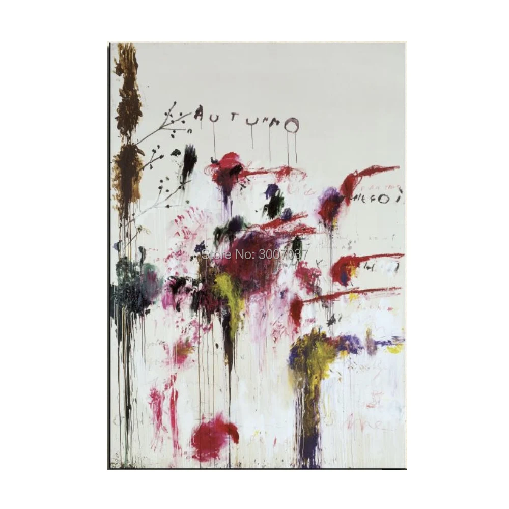Cy Twombly натюрморт Классическая Ручная роспись картина маслом рисование без рамки
