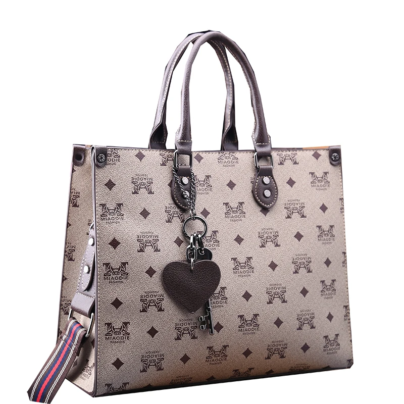 

Leather Ladies Bucket Bag 2021 Fashion Retro Printed Shoulder Bag Famous Brand Design Crossbody Portable Grand Sac Femme Gg