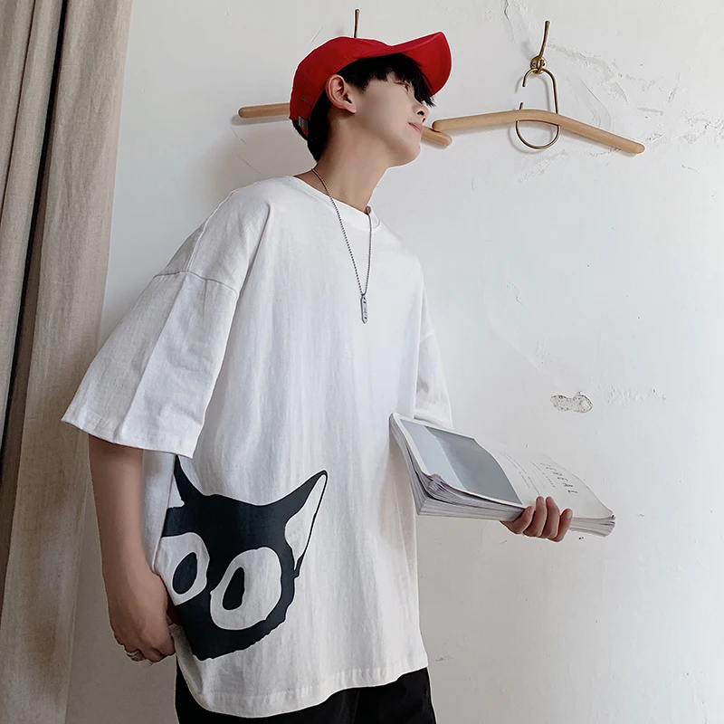 Мужская футболка SingleRoad летняя хлопковая Футболка большого размера в стиле