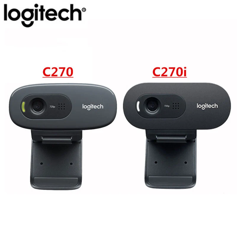 Logitech Camera C270/C270i HD USB Webcam Remote Meeting With Microphone no need to install Driver Notebook Computer | Компьютеры и