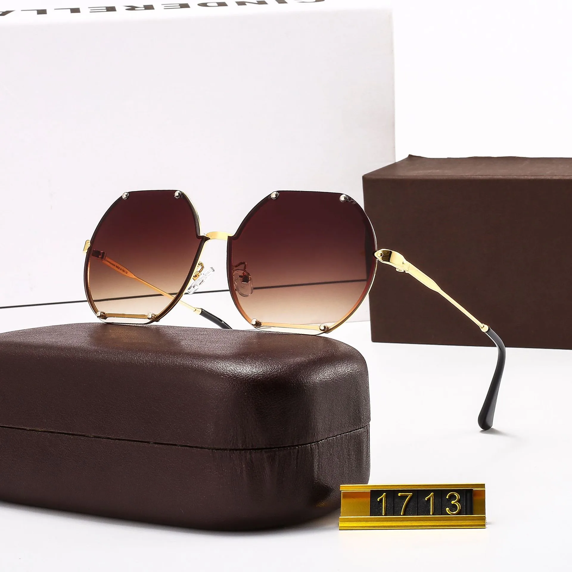 

Luxury Original Brand Polarized Driving Goggles Sunglasses Women Men Square Pilot Shades Glasses Outdoor UV Protection Eyewear