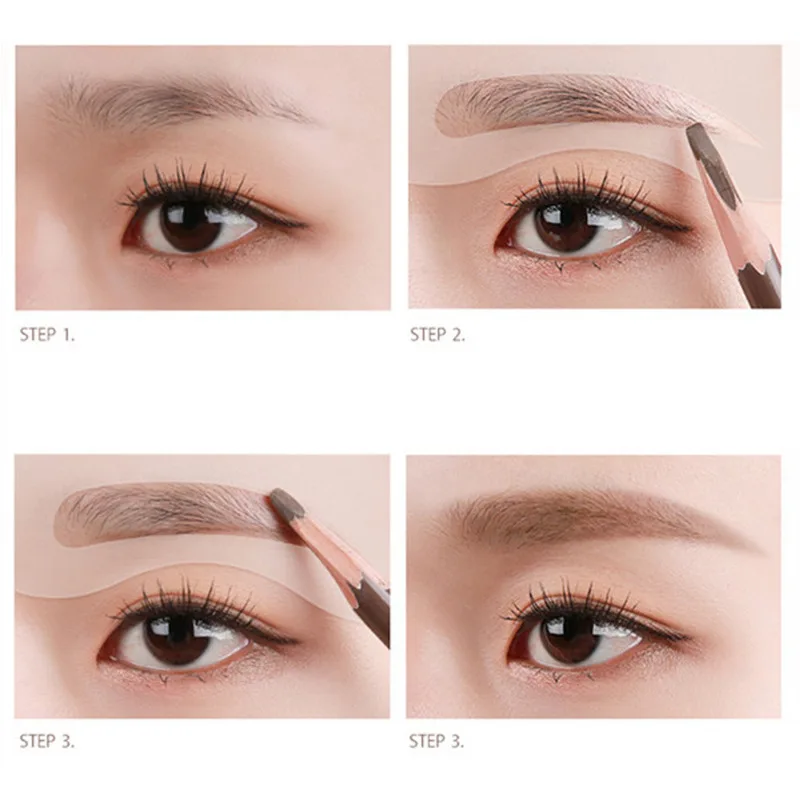 3 шт./5 шт./24 шт. трафареты для бровей|Трафареты бровей| |