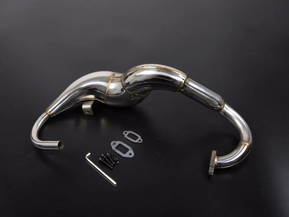 Новый дизайн металлическая выхлопная труба Pop Sound для 1/5 HPI Rovan KM BAJA 5B 5SC 5T запчасти