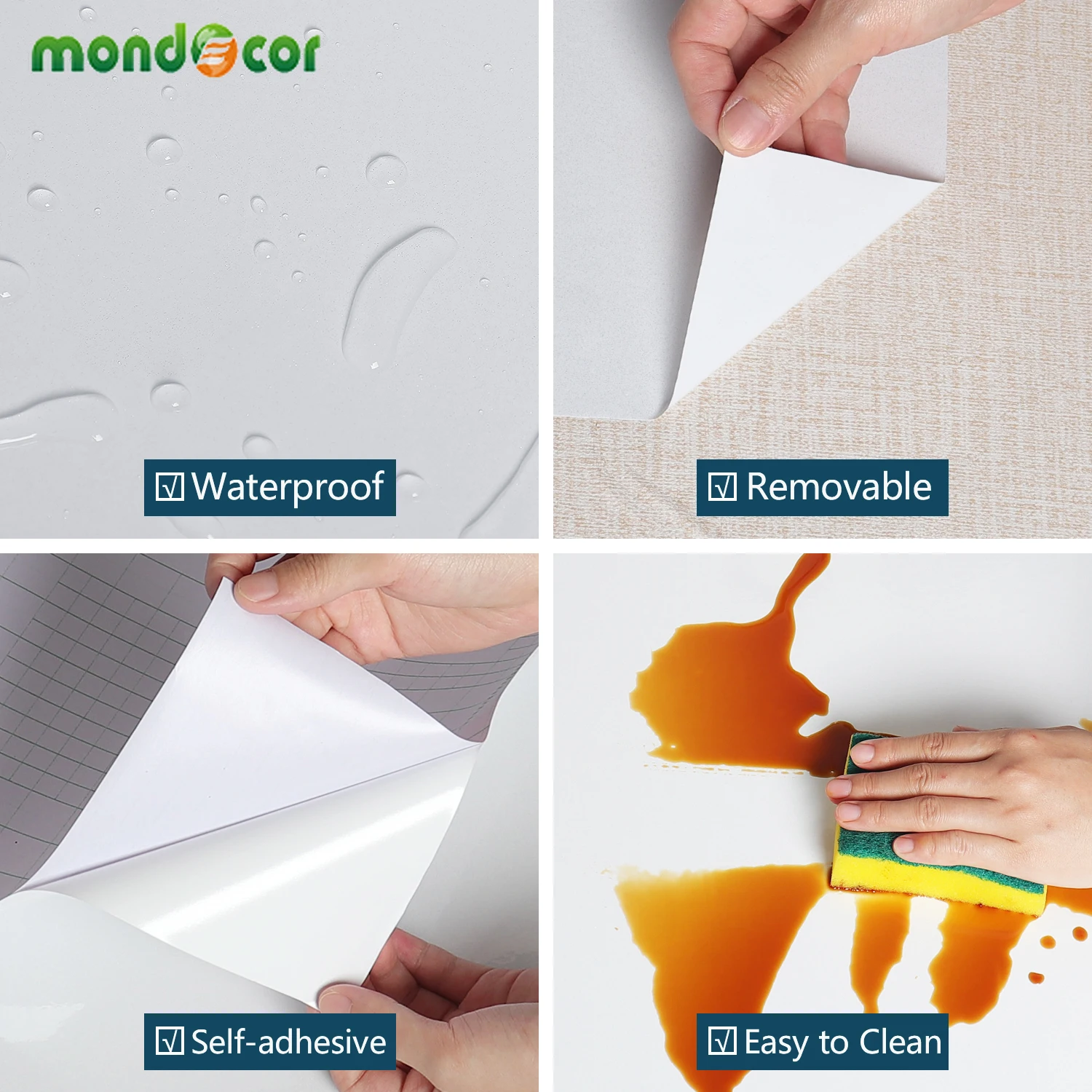 Блестящие настенные наклейки ПВХ водонепроницаемый самоклеющийся настенный