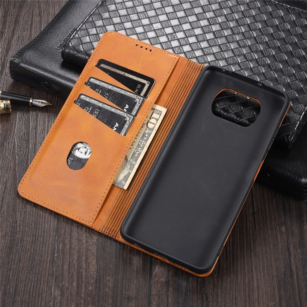 for xiaomi poco x3 nfc pro gt m4 case flip soft book phone cover for mi m3 f3 note 10 11 lite 10s 11 11t 11s 9t 9a 9c 4g 5g x4 free global shipping