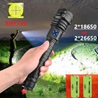 Супер мощсветильник светодиодный фонарик XHP130 18650, Перезаряжаемый Usb фонарик, светильник тический фонарь s XHP90, фонарь для кемпинга, уличный фонарь