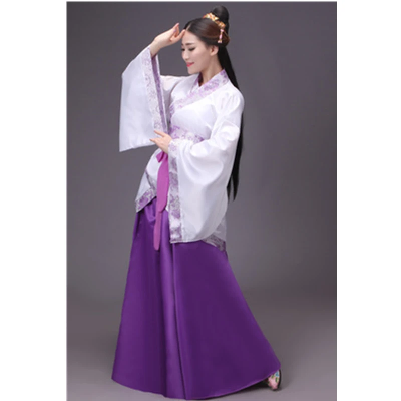 Color11 Китайский традиционный новогодний женский костюм для выступлений Hanfu, 14 цветов, Женский праздничный костюм в стиле Тан, платье Чонсам для девочек, ретро костюмы - Цвет: Color11