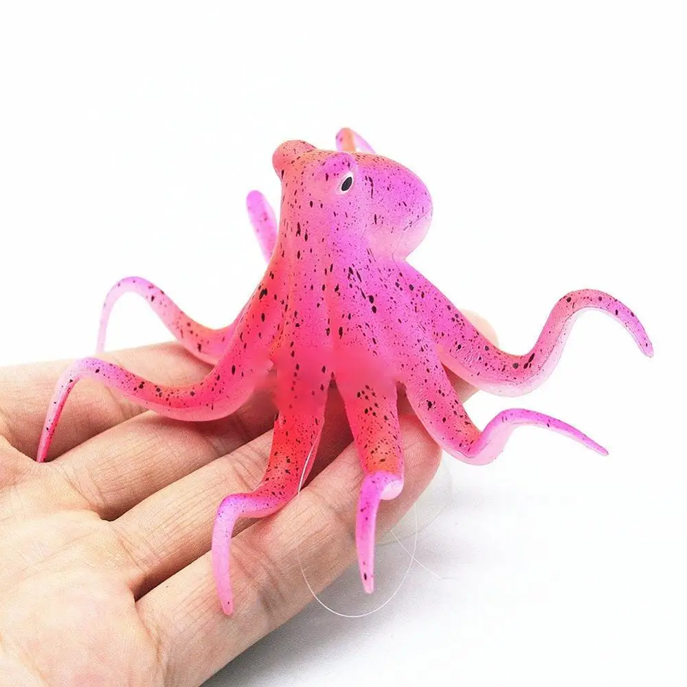 Флуоресцентный искусственный Осьминог с присоской и веревкой для украшения