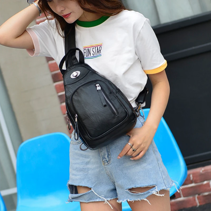 Женские рюкзаки кожаные школьные ранцы для девочек-подростков повседневные