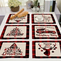 practical good water absorbent xmas pattern placemat 9 styles placemat no odor for dorm