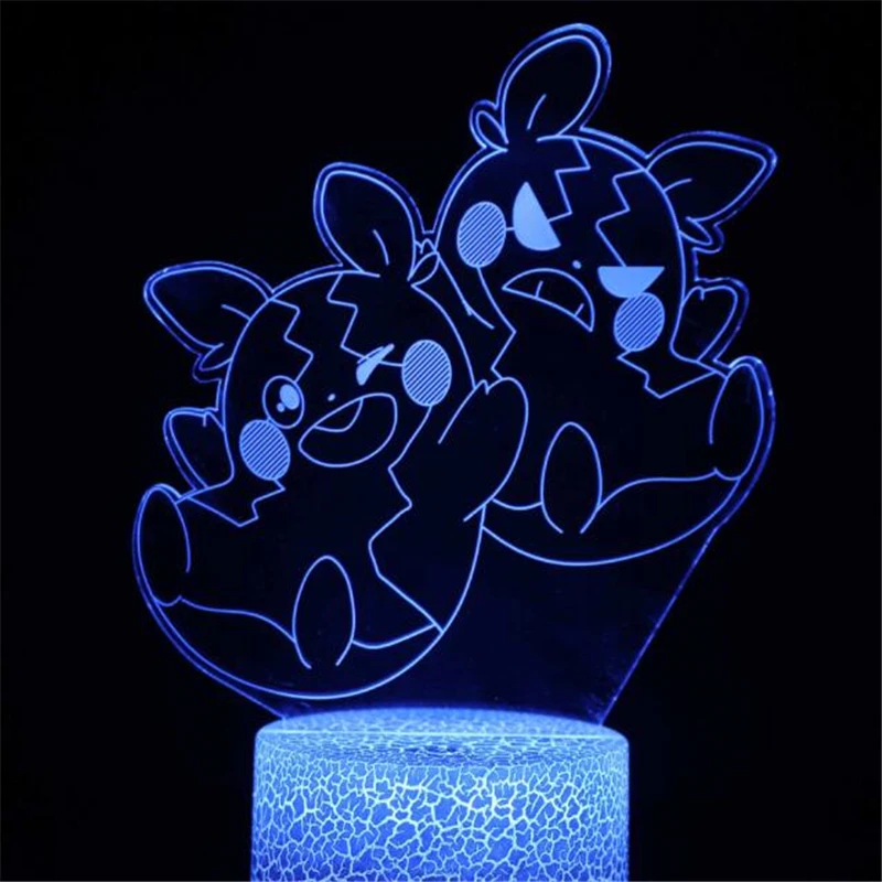 Одежда с изображением покемона Пикачу 3D лампа Аниме Драконий жемчуг