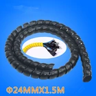 1,5 м, 24 мм, фотопленка, трубка, огнестойкая кабельная втулка, Цветной корпус кабеля, защитный чехол для кабеля