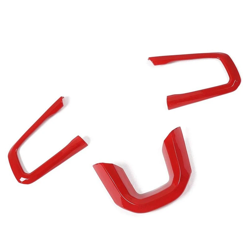 

JL JT Steering Wheel Frame Cover Kit Trim for Jeep Wrangler JL 2018 2019 2020 Gladiator JT 2020 Interior Accessories