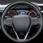 Hige мягкий Искусственная кожа Чехол рулевого колеса автомобиля для Toyota Avalon Camry 2018-2019 Corolla 2018-2020 Корона 2018-2019 RAV4 2019