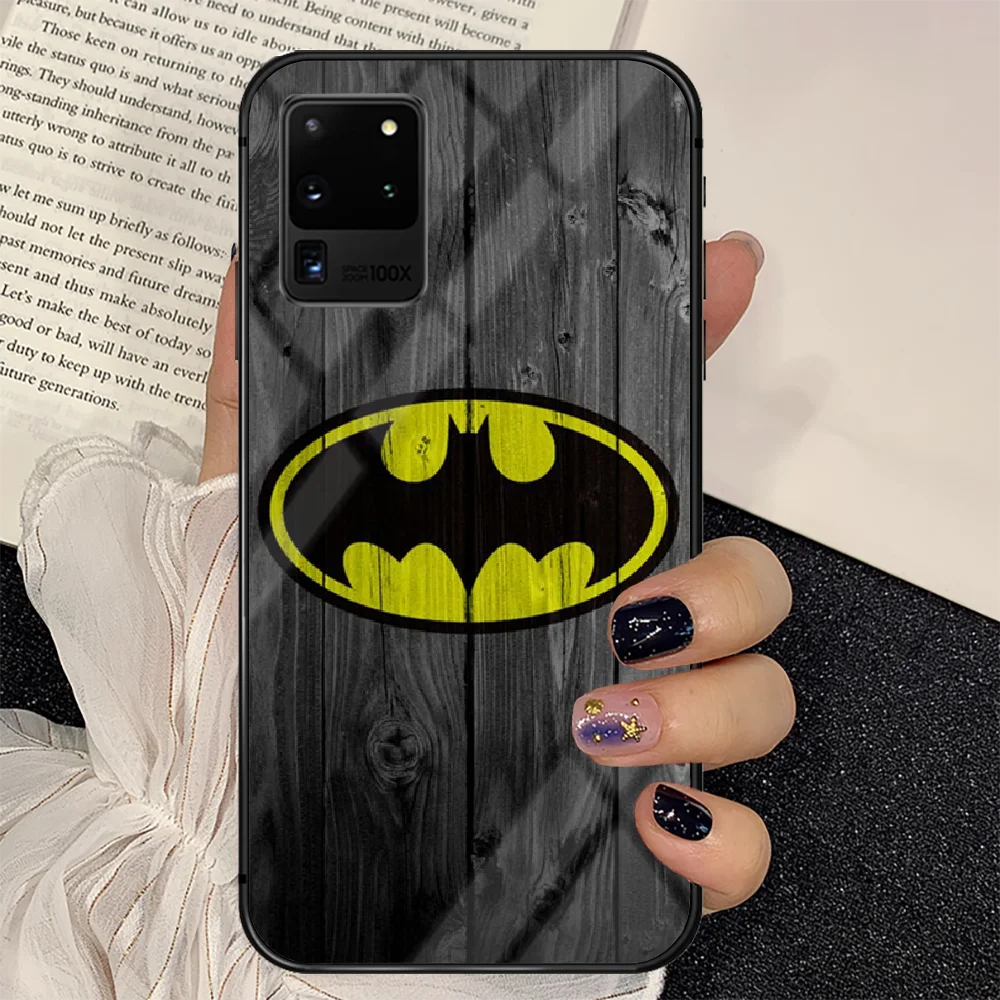 

Movie Super Hero Batmans Phone Tempered Glass Case Cover For Samsung Galaxy S Note 5 6 9 10 10E 20 21 FE Plus Uitra Pretty