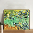 Ван Goah цветок цифровая печать масляной картины на холсте акрил окрашенный для малыша, для взрослых, для дома, спальни настенные украшения картина по номерам искусство