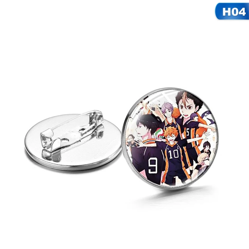 

NEW Haikyuu!! Arrival Japan Anime HD Brooches Badge Bag Pendant School Volleyball Boys Cosplay Backpack Clothes Dropshipping