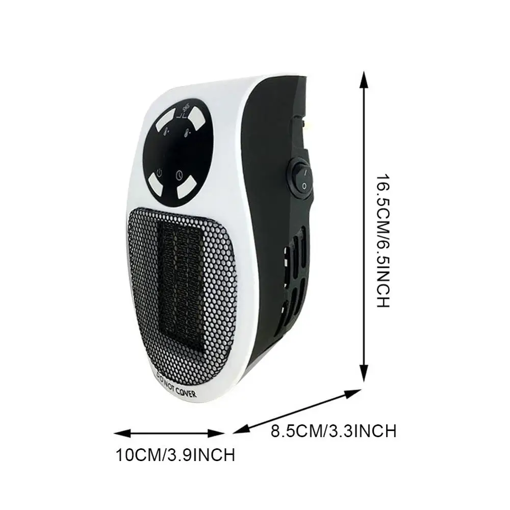 

110-220V Wall-Outlet Mini Electric Air Heater Powerful Warm Blower Fast Heater Fan Stove Radiator Room Warmer For Home Office