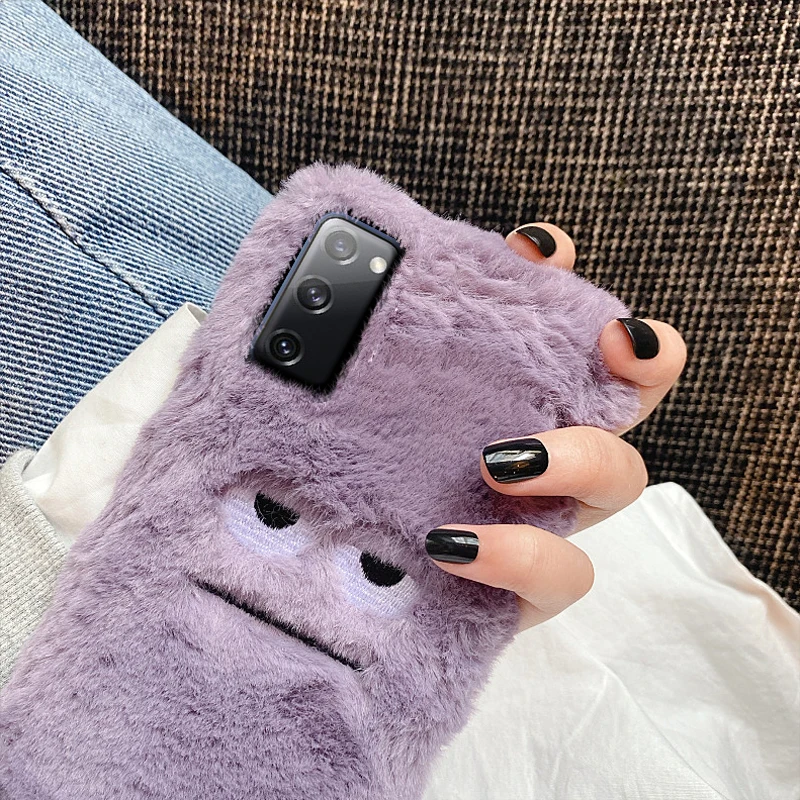 

High Quality Plush Case For Samsung Galaxy A51 A71 A50 A70 A10 A20 S20 FE Plus Note 20 Ultra 8 9 10 S8 S9 S10 Plus Cartoon Cover