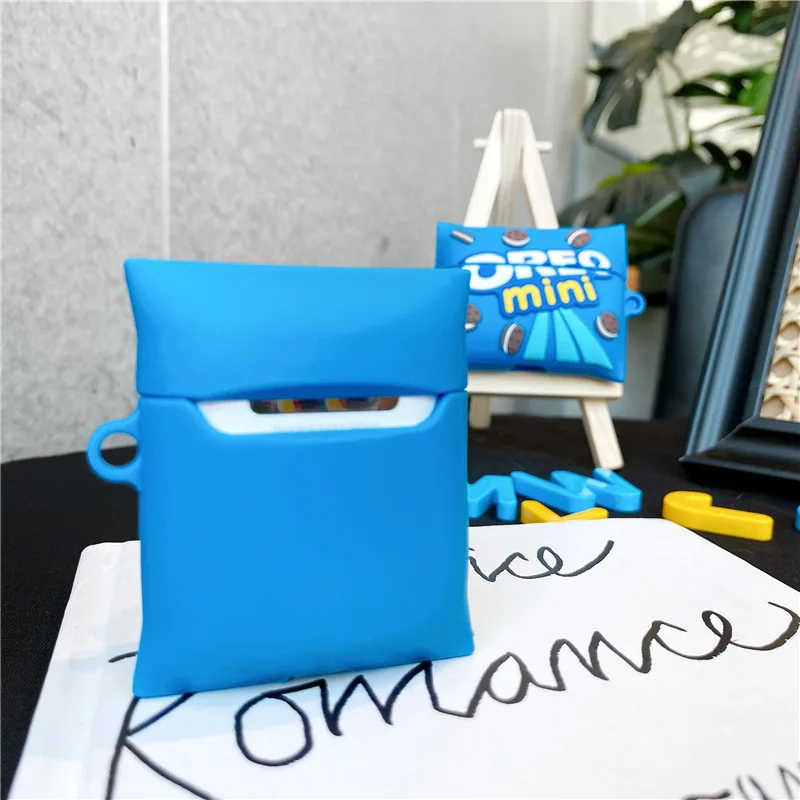 

Luxury Oreo Cute Silicone Earphone Case for Airpods Case Cover Headphone Protective Headphone Charging Box for Airpods Pro Case