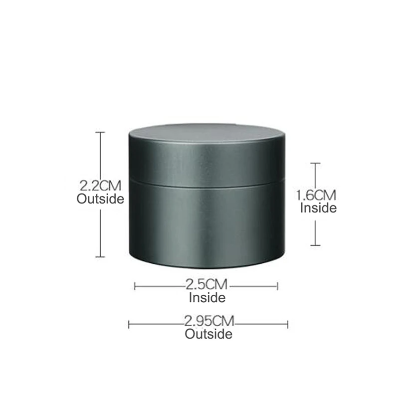 

Mini Round Waterproof Aluminium Alloy Sealing Bottle Outdoor EDC Survival Pill Box Container Casule Pill Bottle Tank Case