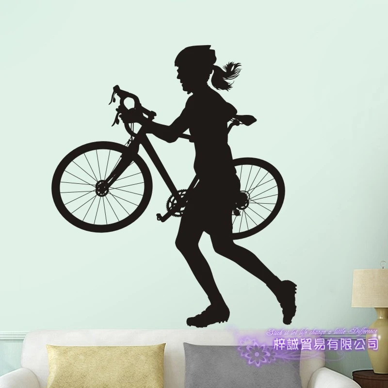 Женский дорожный велосипед магазин стикер на стену индивидуальные спортивные