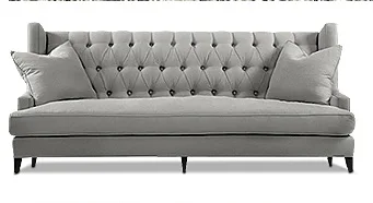 

Новейшая мебель для дома, европейский стиль, современный тканевый диван для гостиной, секционный диван из льняной ткани, трехместный диван, ...