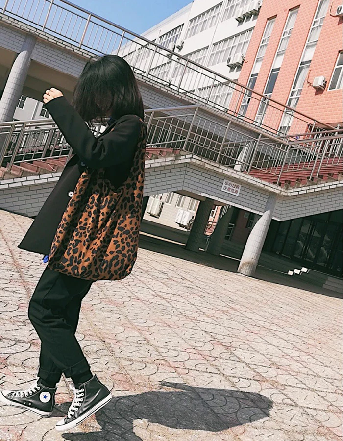 Леопардовые сумки женские модные через плечо многоразовые сумки-мессенджеры