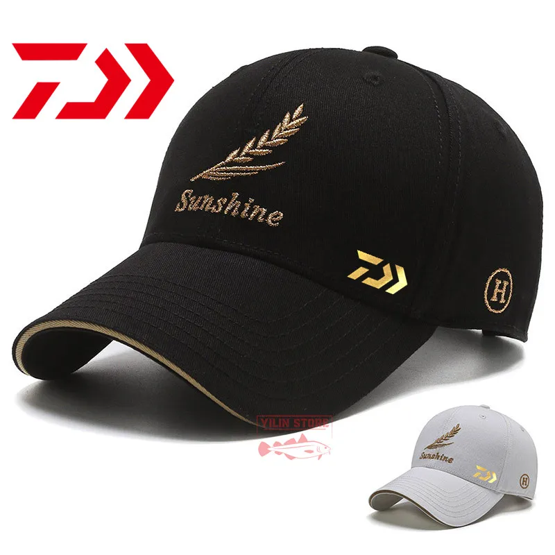

New DAIWA Fishing Hat Men's Casual Baseball Cap Outdoor Sun Protection Sports Breathable Hiking Riding Hat Sunshade Fishing Hat