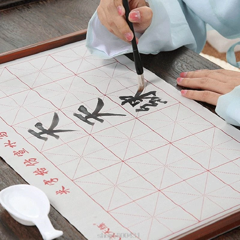 

4pcs/set Reusable Chinese Calligraphy Magic Water Writing Cloth Brush Copybook Dish Practice N27 20 Dropshipping