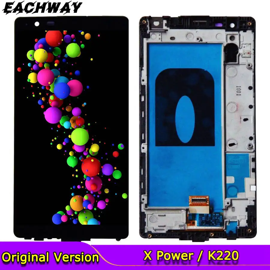 100% протестированный ЖК дисплей для LG K220 K220DS X Power X3 экран сенсорный дигитайзер в