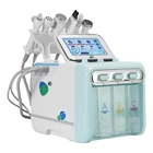 Горячее обновление 6 в 1 маленькие пузырьки инструменты для ухода за кожей ультразвуковой RF Hydra Глубокая очистка пор лица