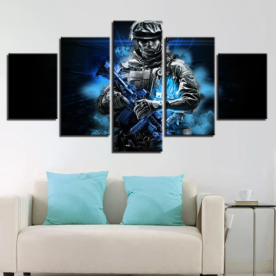 

Home decor Poster Print Canvas Painting Picture Home Decor Modern HD 5 Pieces Pictures Wall Art for Living Room