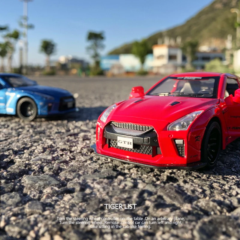 Новинка 1:32 гоночная Модель гоночного автомобиля Nissans GTR литые игрушечные