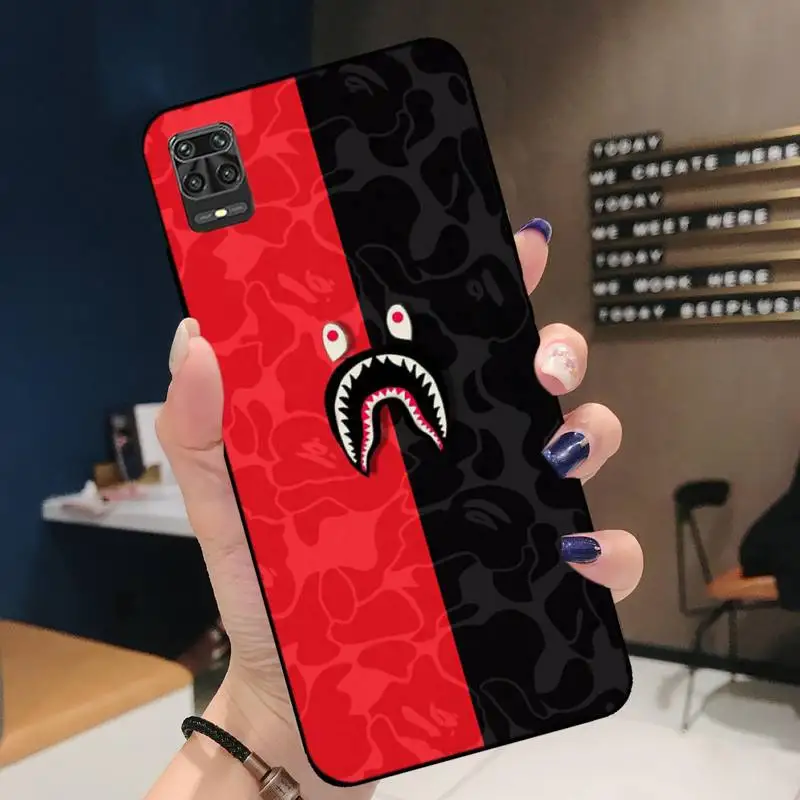 

B-bape Soft Phone Case For Redmi 7 8 9 A K20 30 Pro Note 8 9 Pro 9s 10