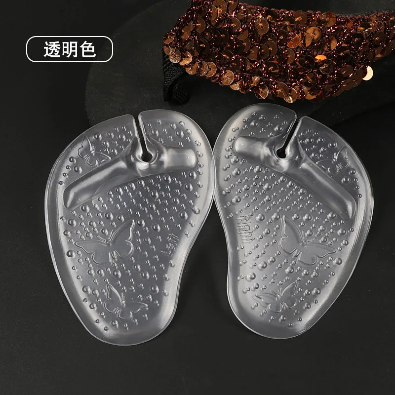 

1Pair Flip-Flop Anti-Slip Silicone Forefoot Shoe Pads Foot Care Tool Cushion Sandals High Heel Pad Foot Pain Relaxing Massage