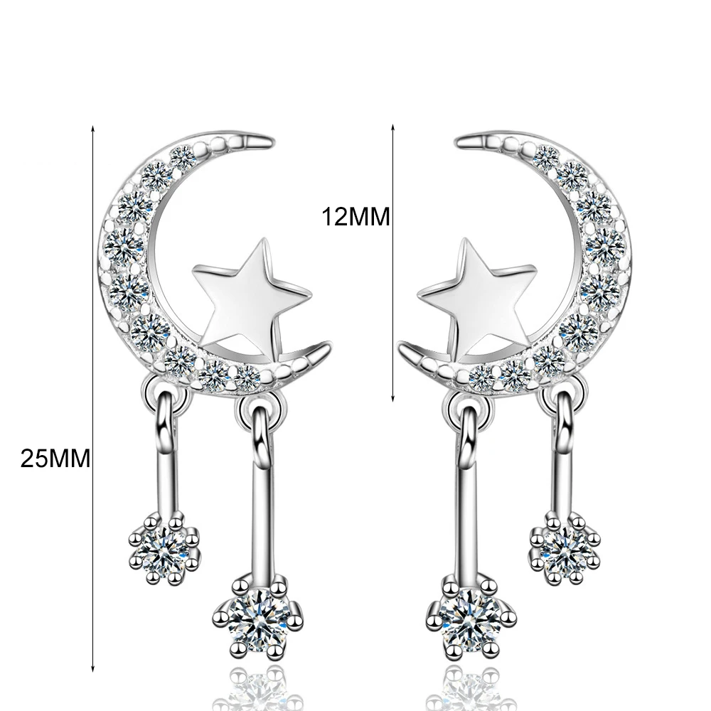 Женские серьги-подвески MEETSOFT гипоаллергенные серьги из стерлингового серебра 925