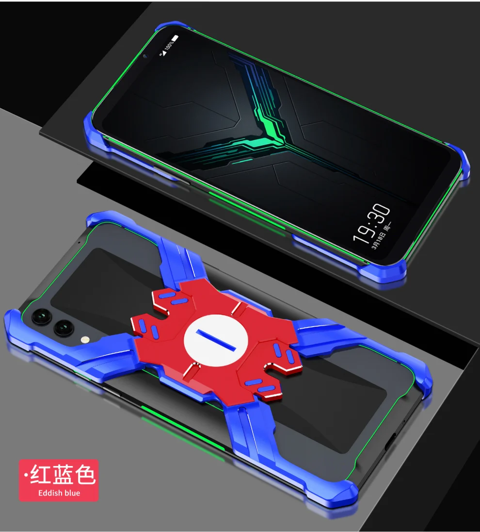 Герой Marvel элементы Алюминиевый металлический бампер чехол для Xiaomi Black Shark 2/Helo тонкий жесткий защитный бампер для телефона
