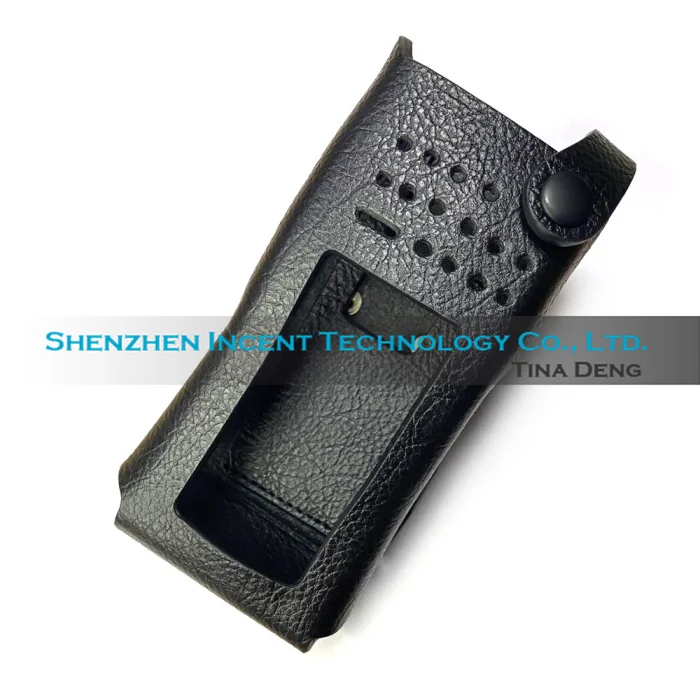 VOIONAIR Genuine Hard Leather Carrying Case For Two Way Radio GP338D GP338D+ XIRP8668 |