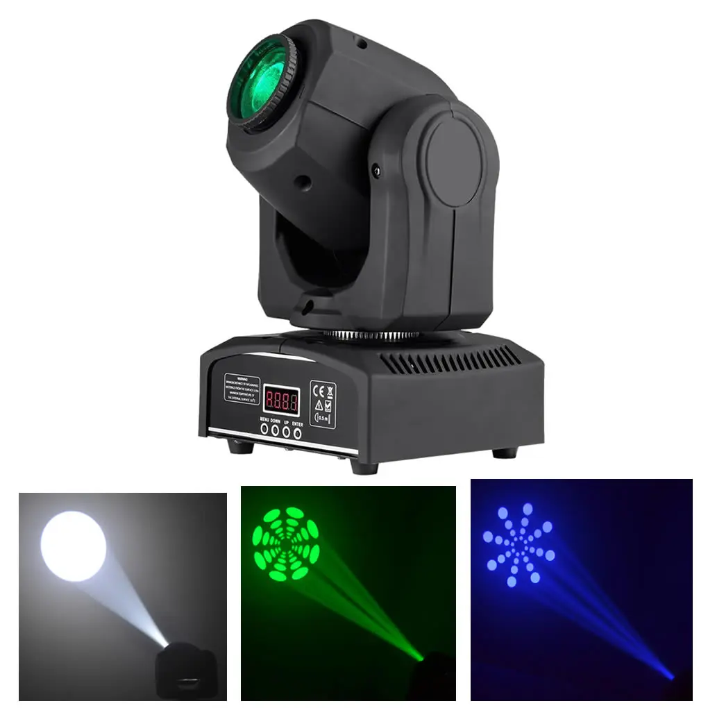 

AUCD Mini 10W 30W RGBW Full Color LED Gobos Moving Head Lamp DMX Disco Christmas DJ Party Beam Projector Show Stage Lights LEWHL