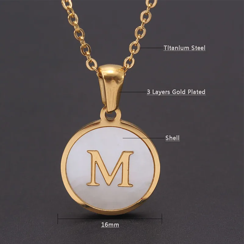 Модное ожерелье из ракушек и меди 8 сезонов оригинальный алфавит/огромная