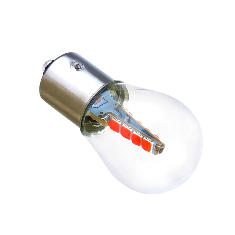 

1X P21W светодиодный 1156 Ba15s имитация нити дизайн автомобисветильник почка S25 SMD авто задний поворот тормоза стояночный фонарь белый 12 В