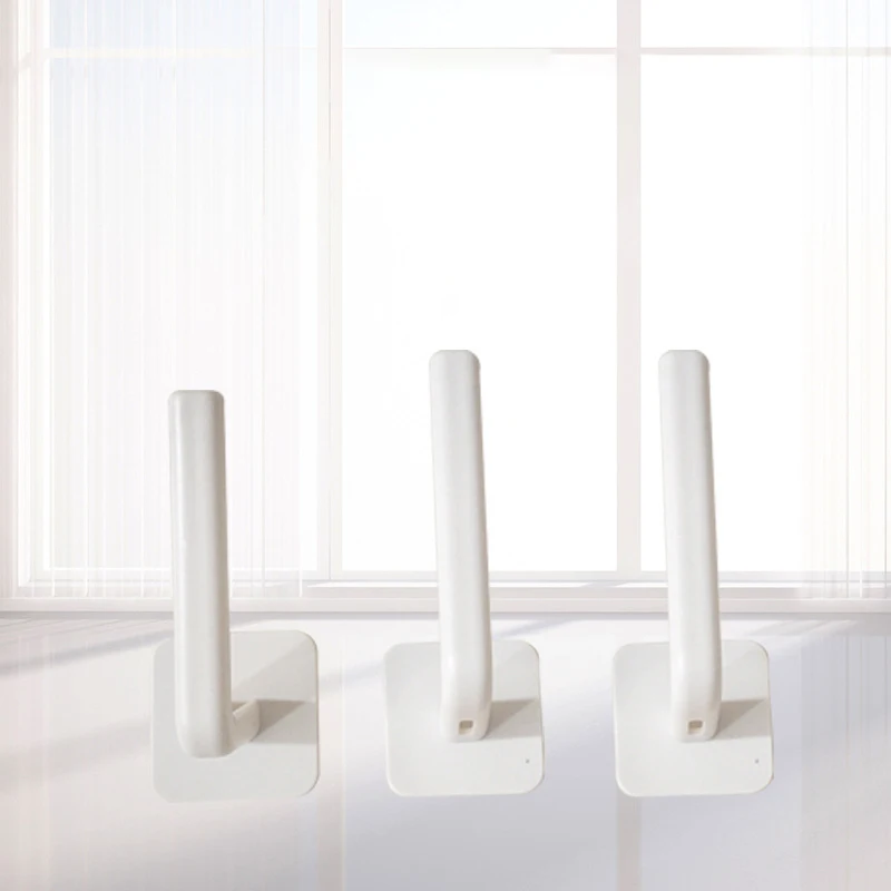 

Kitchen Paper Roll Holder Multi-Purpose Wall Hook Self-Adhesive Paper Pot Lid Holder Organizer for Kitchen Bathroom Accessories